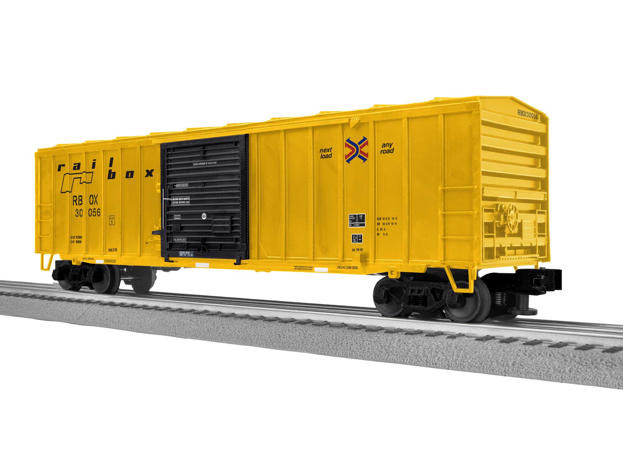 LionScale Railbox 50' Modern Boxcar 6Pack